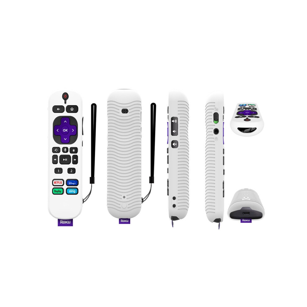 Shockproof Silicone Protective Case Compatible Tcl Roku Voice Remote Pro Y30 Compatible Remote Control (Glow-In-The- White) :Compatible Tcl R Sur Dark/White 9072918047553