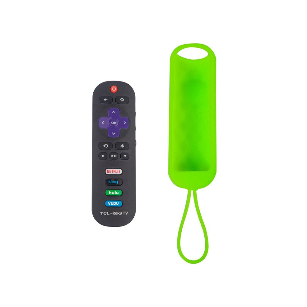 Two Oval-Shaped Silicone Protective Cases (New ) Compatible Tcl Roku Rc280/Rc282 Compatible Remote Controls Are Available Compatible Sale. : Sur Green 9072918049052