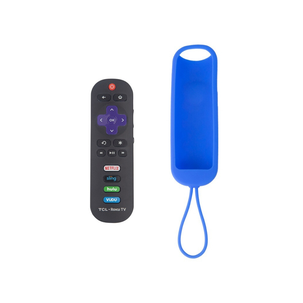 Two Oval-Shaped Silicone Protective Cases Compatible Tcl Roku Rc280/Rc282 Compatible Remote Controls (Sea ) Are Available Compatible Sale. :S Sur Blue 9072918049847