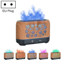 Lampe d'aromathérapie domestique à flamme simulée sept couleurs avec humidificateur, modèle : sans télécommande compatible (norme européenne).