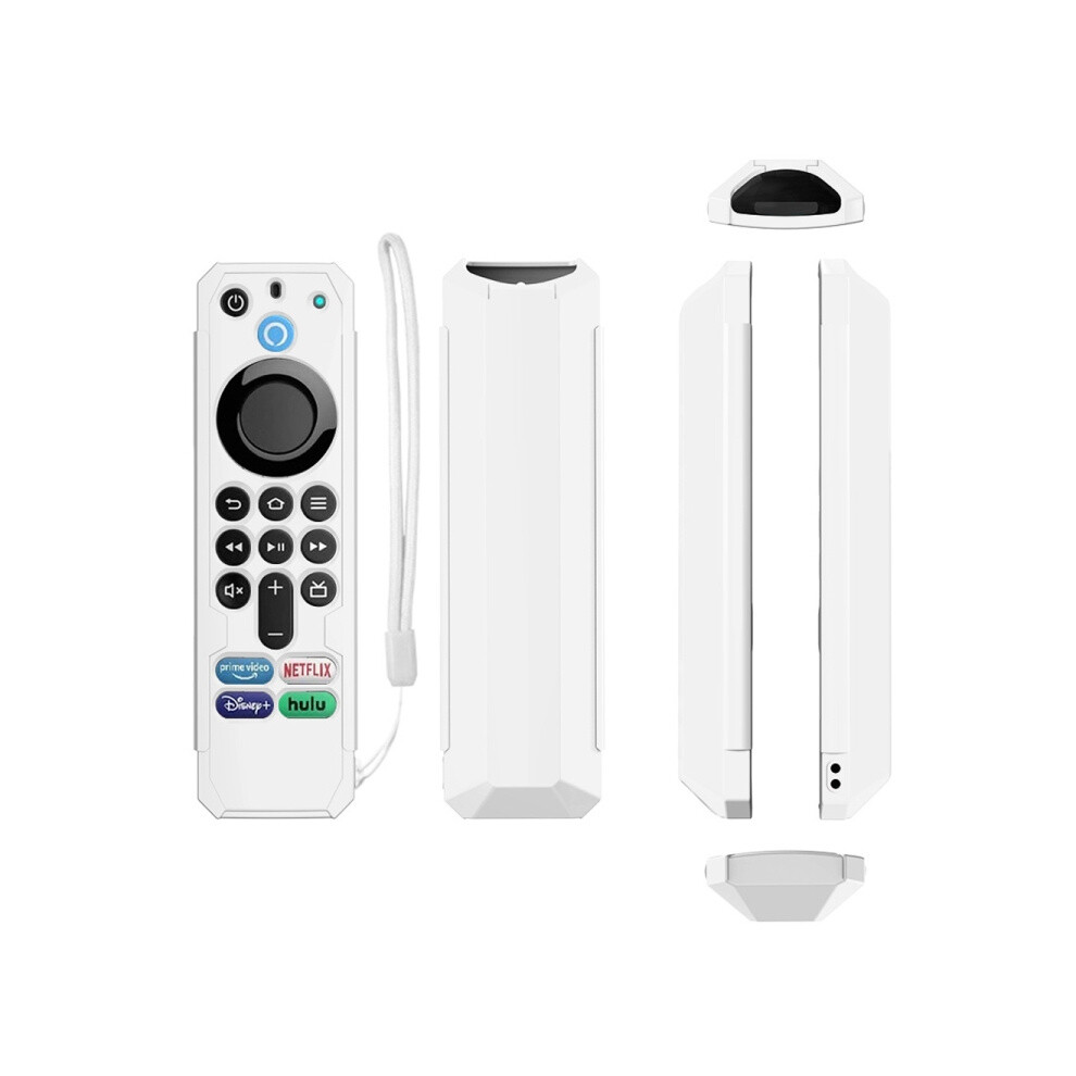 Protective Drop Case Compatible Amazon Alexa Voice Remote 3Rd Generation Tv Remote (White) : Surprise Gift White 9072918052625