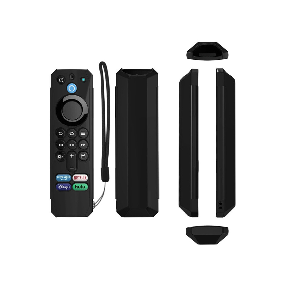 Drop-Proof Protective Case Compatible Amazon Alexa Voice Remote 3Rd Generation Tv Remote (Black) : Surprise Gift Black 9072918052670