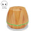 Diamond-Patterned Wood Grain Remote-Controlled Ultrasonic Humidifier, Aromatherapy Diffuser, Automatic Alcohol Sprayer With Led Light, Capacity: 400M 1
