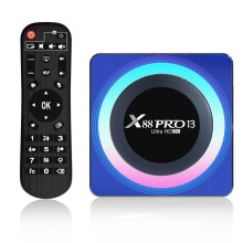 Acrylic X88 Pro 13 8K Ultra HD Android 13.0 Smart Network Set-Top-Box mit kompatibler Fernbedienung, RK3528 Quad-Core, 4 GB + 64 GB (Farbe: UK Standa