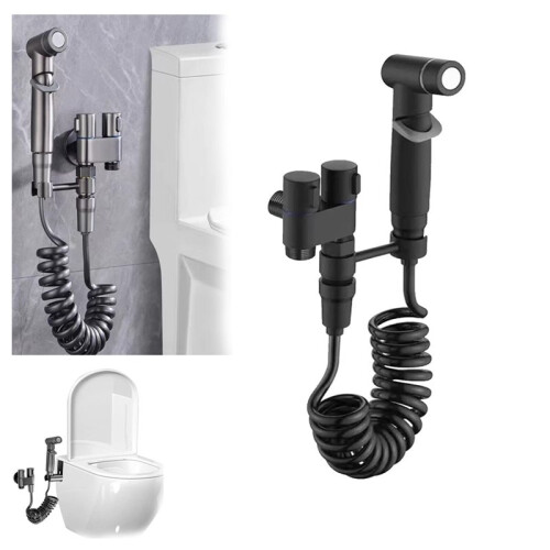 1-In-2-Out Dual Control Valve  Multi-Function Kran  Dusch Tryck Badrumskran Kit för Bidé och Dusch-A 2