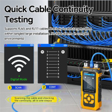 NOYAFA NF-8518 Netzwerktester, Kabelsuchgerät, PoE, NCV, QC-Test, Optisches Leistungsmessgerät, Visuelles Fehlersuchgerät, Längenmessung