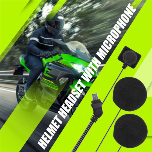 Motorcycle Helmet  Headset Microphone Speaker Headset Accessories for Full-Helmet 1