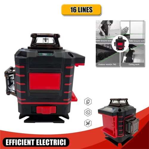 Degree Laser Level 360 Vertical  Green  Horizontal and Vertical Rechargeable Tools for  18V Battery 2