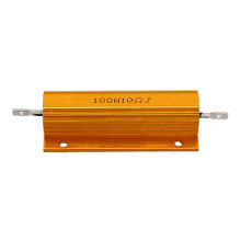 Gold Aluminum Clad Power Resistor Resistance 100W, 10 Ohm 10R