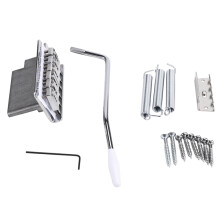 Tremolo Bridge System för Stratocaster SQ ST Elgitarr Krom Silver Gitarrtillbehör Strängavstånd