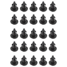 25 Pcs Plastic Push in Car Bumper Fender Door Rivets Clip 10mm Hole
