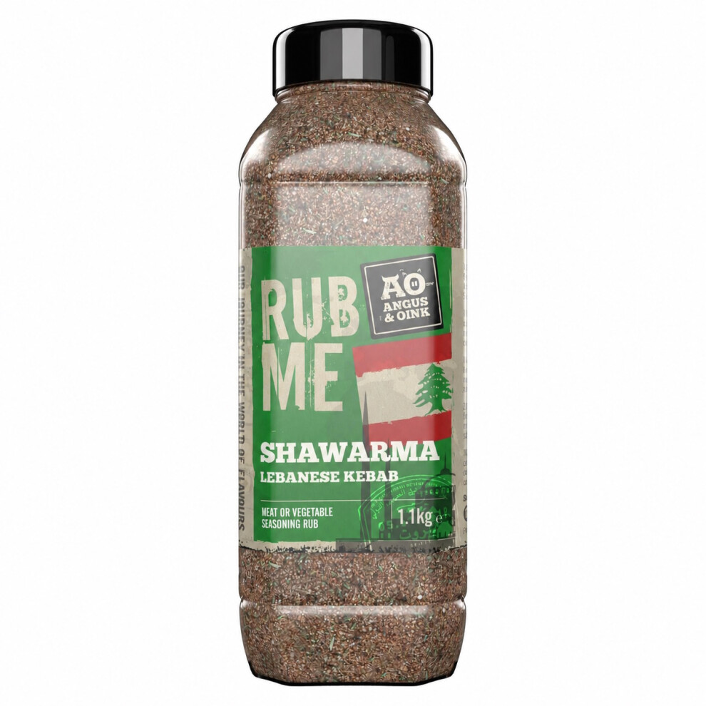 Angus & Oink Shawarma 1.1Kg Lebanese Kebab Dry Rub Seasoning