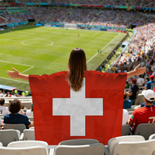 (Switzerland) World Cup 2026 Fan Body Cape Flag Soccer Supporter Cheering Accessories