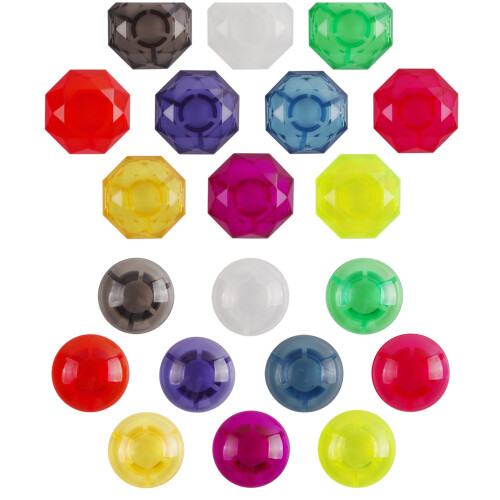 Nonslip Effect Pedal Cap-Neutral Diamondd Transparent pack of 1