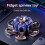 (Red Black)Durable Plastic Fingertip Gyroscope With Cool Transformation Effect Relaxing For 6