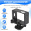 Protective Housing Side Border Frame Case Compatible with  Yi Xiaoyi Action Sport Camera Accessories Black 4