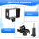 Protective Housing Side Border Frame Case Compatible with  Yi Xiaoyi Action Sport Camera Accessories Black 6