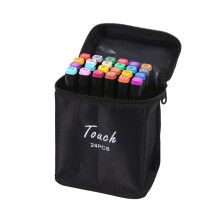 24 Colors Drawing Markers, Dual Tip Art Markers, Coloring for Artist Adults Coloring Illustration