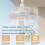 Remote Control Ceiling Fan with LED Lighting Ceiling Fan with Lights Remote Control E27 Converter Base 5