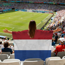 (Netherlands) 2026 FIFA World Cup Fan Cape Flag Soccer Match Cheering Fan Accessories