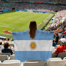 (Argentina) 2026 FIFA World Cup Fan Cape Flag Soccer Match Cheering Fan Accessories