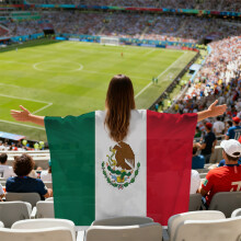 (Mexico) 2026 FIFA World Cup Fan Cape Flag Soccer Match Cheering Fan Accessories