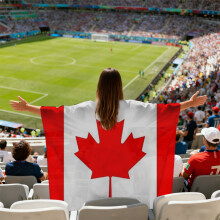 (Canada) 2026 FIFA World Cup Fan Cape Flag Soccer Match Cheering Fan Accessories