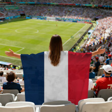 (France) 2026 FIFA World Cup Fan Cape Flag Soccer Match Cheering Fan Accessories