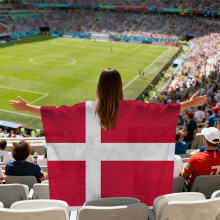 (Denmark) 2026 FIFA World Cup Fan Cape Flag Soccer Match Cheering Fan Accessories