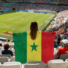 (Senegal) 2026 FIFA World Cup Fan Cape Flag Soccer Match Cheering Fan Accessories