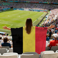 (Belgium) 2026 FIFA World Cup Fan Cape Flag Soccer Match Cheering Fan Accessories