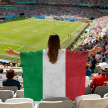 (Italy) 2026 FIFA World Cup Fan Cape Flag Soccer Match Cheering Fan Accessories