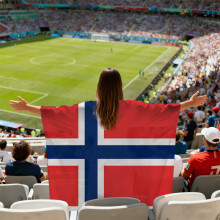 (Norway) 2026 FIFA World Cup Fan Cape Flag Soccer Match Cheering Fan Accessories