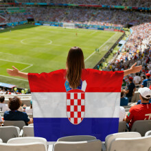 (Croatia) 2026 FIFA World Cup Fan Cape Flag Soccer Match Cheering Fan Accessories