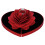 2X Rose Flower Rotating Ring Box, Proposal Box, Rose Wedding Engagement Ring Box(Without Ring) 5