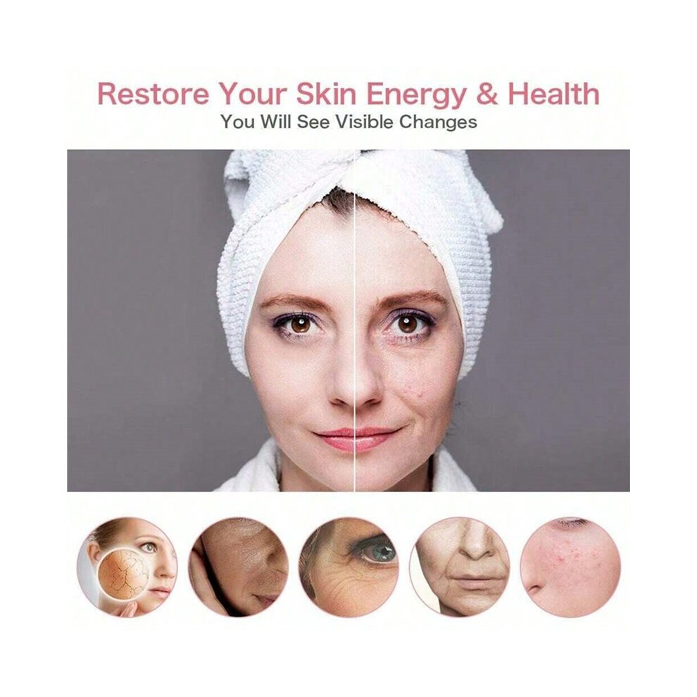 LED Care Massage Beauty Device, Rechargeable LED Photon Facial Therapy, Wrinkle Removal Tightening Skin Firming Tool