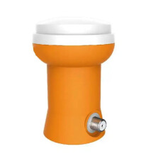Single LNB High Gain Single Output LNB für KU-Band-Einkanal-Satellitenfernsehempfänger Orange