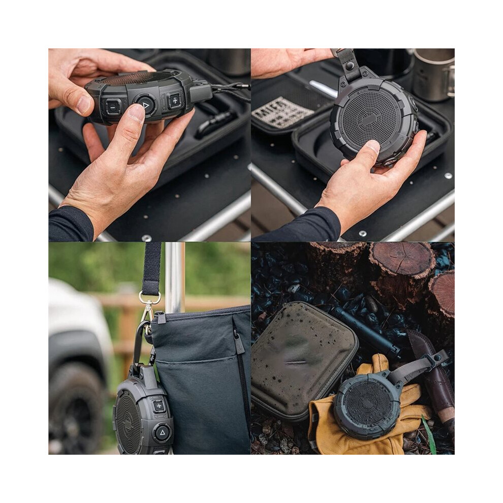 Portable Speaker With Flashlight, Waterproof, Shockproof, And 25-Hour Playtime With Bold Bass 4713953913759
