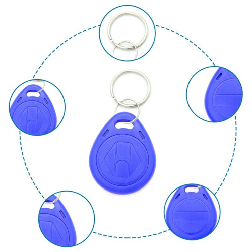 100Pcs T5577 Blank Key Tag RFID Chip Ring Cards Tags Keytag 125 Khz Copy Rewritable Writable Duplicate 2