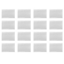 100Pcs Clear Plastic Label Holders for Wire Shelf Retail Price Label Holders Merchandise Sign Display Holder (6 x 4 cm)