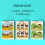 (Advanced) [Find The Difference Cards] Find The Difference, Focus Training Cards, Fun Game Cards, Erase And Reuse, Difficulty Gradient Design 1