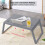 Foldable Laptop Table for Bed,Lap Desks Bed Laptops Trays for Eating and Laptops Stand Lap Table,Computer Tray(Gray) 7