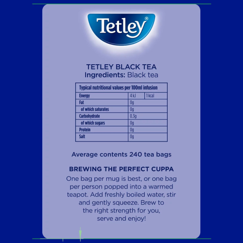 Tetley Original Black Tea Bags 240 Pack 2