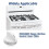 Lot de 4 Boutons de Commande Blancs pour Cuisinière pour  et pour  (Référence 316442512) 2