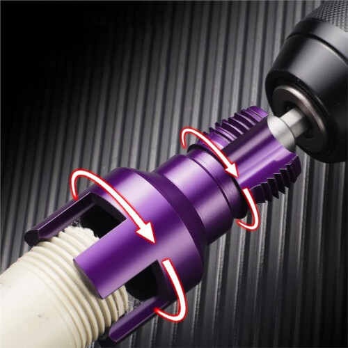Pipe Thread Cutting Tool, Integrated Internal External Threading G1/2, PVC Threader Hex Shank Pipes with Taps and Dies 1