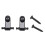 A Set 2 Pcs Electric Guitar Roller String Tree String Retainer - Black 2