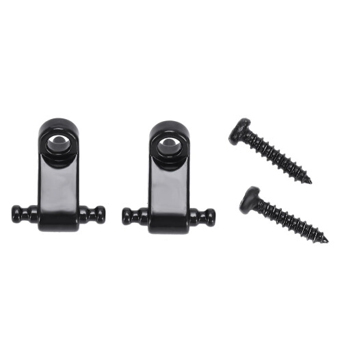 A Set 2 Pcs Electric Guitar Roller String Tree String Retainer - Black 1