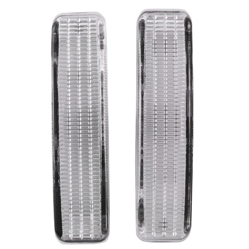 1 Pair Front  Side  Light Lamp Housing White Lens Replacement For  5 Series E39 1997-2003 63148360589 2
