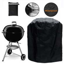 Grillabdeckung, wasserdicht, staubdicht, regendicht, 70 x 70 x 70 cm (Schwarz)