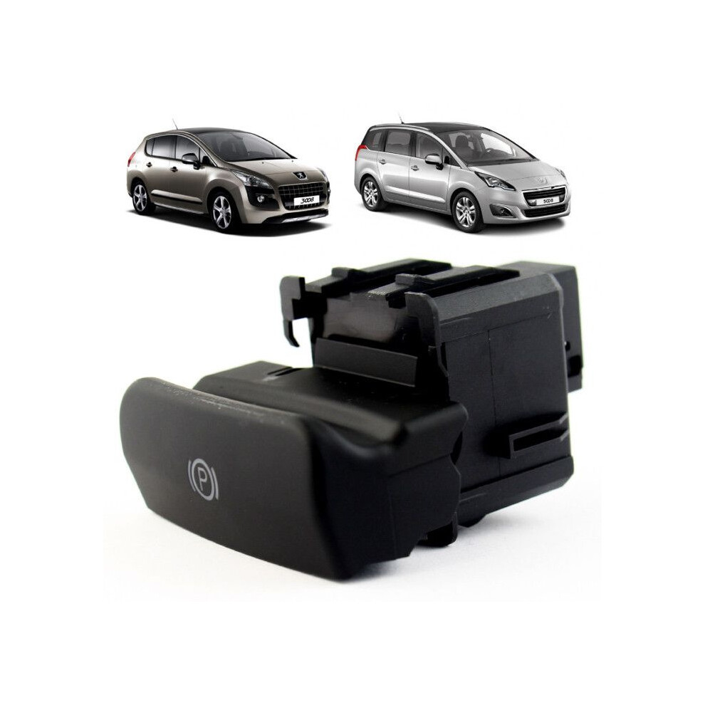 Handbrake Button For Peugeot 3008 And 5008 (2009-2017) Electric Control - Parking Brake Button Black 6485316038703